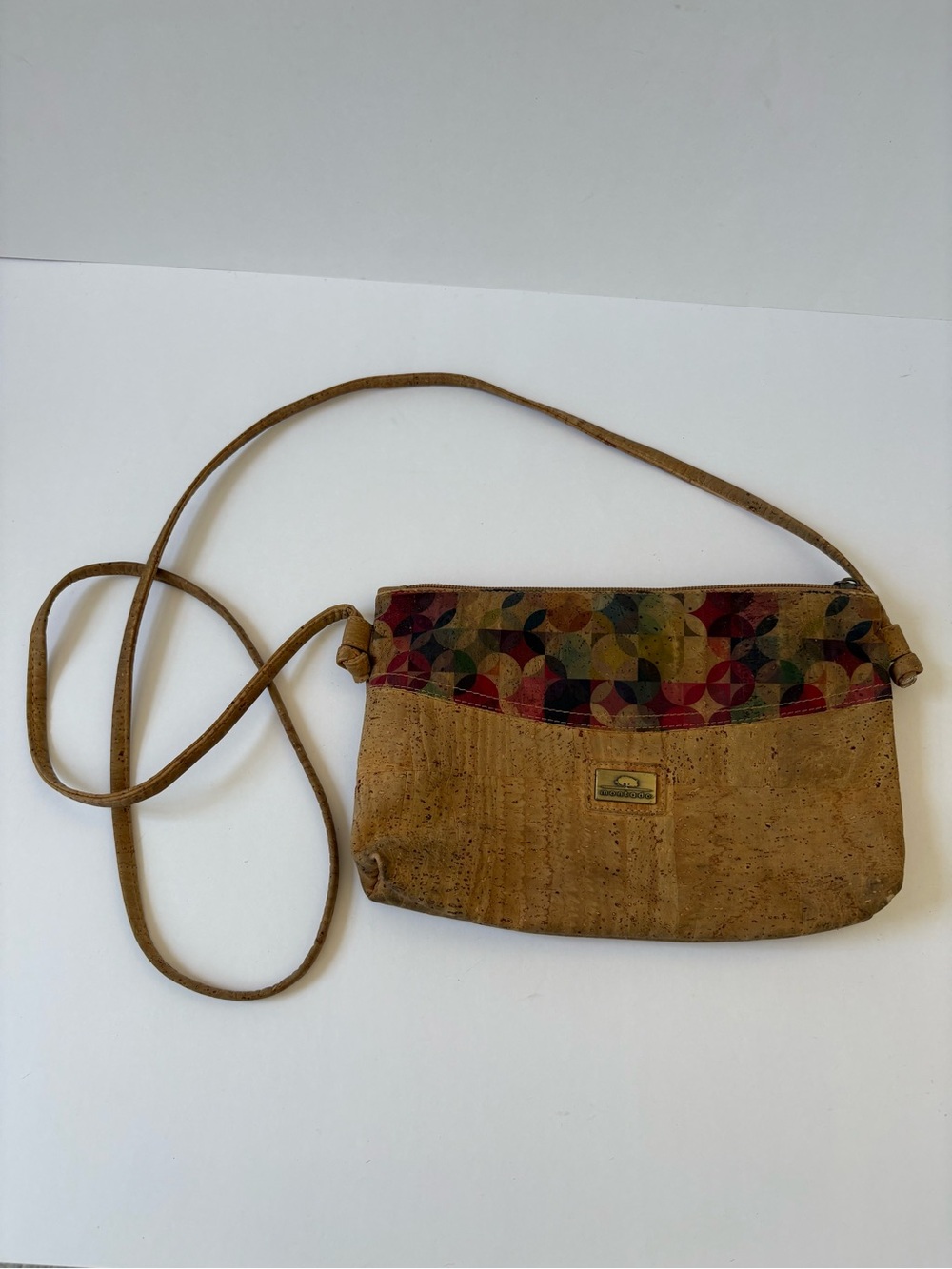 Montado Ethical Vegan Cork Leather Handmade Crossbody Bag Purse Career Academia